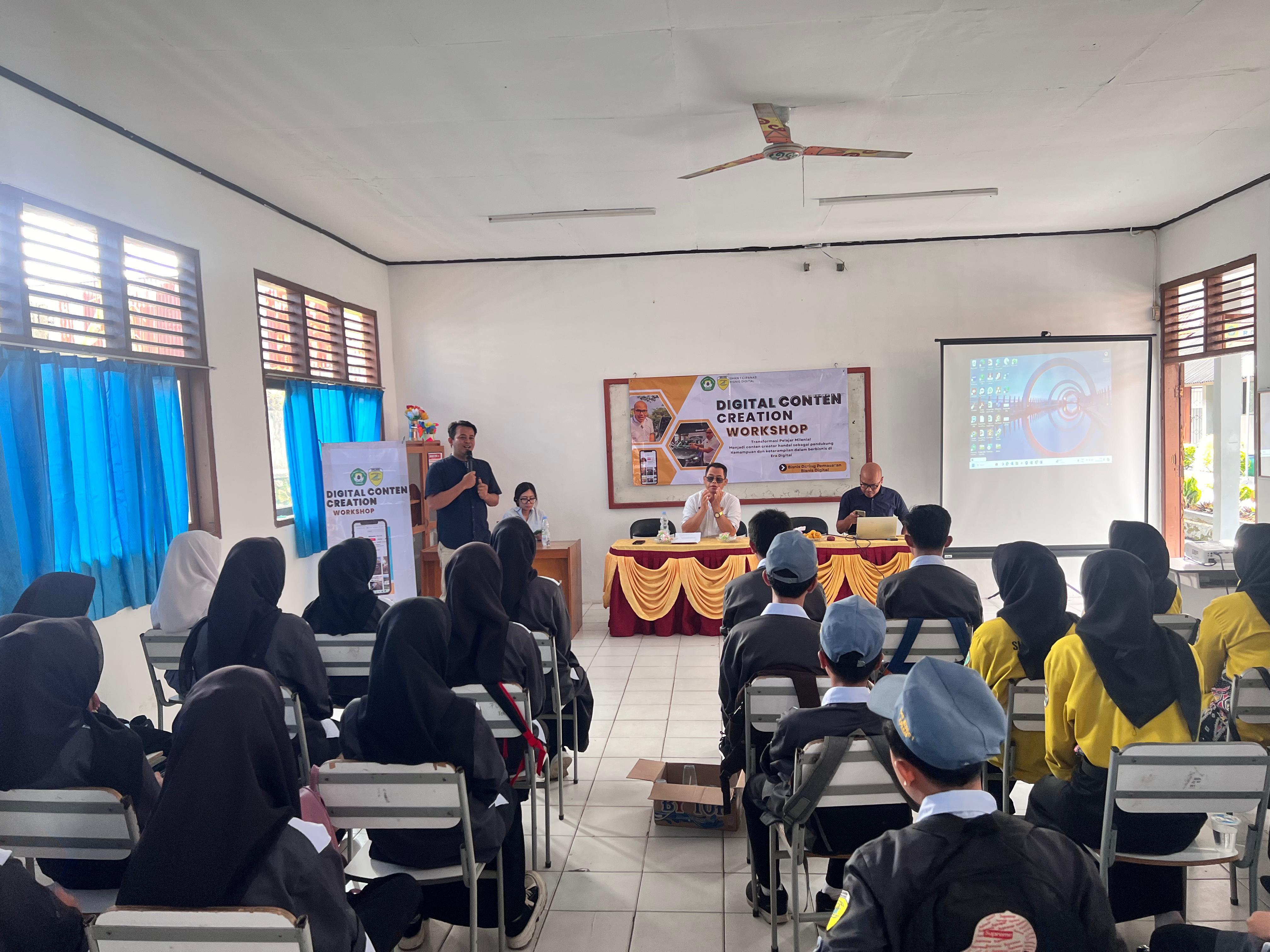 Workshop Pelatihan pembuatan Konten kreator